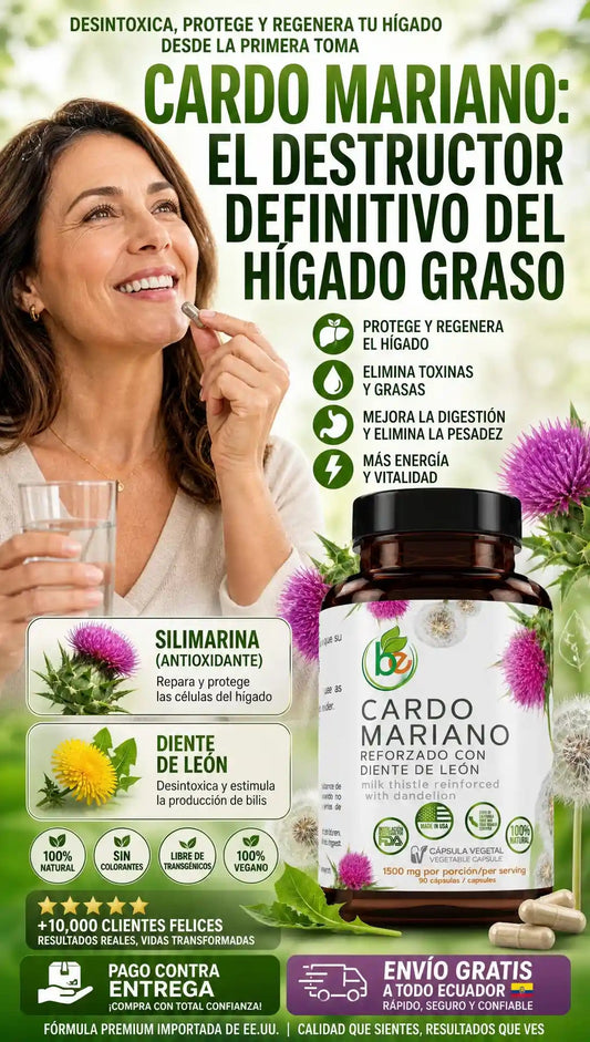 Detox Hepático: Cardo Mariano 🌿